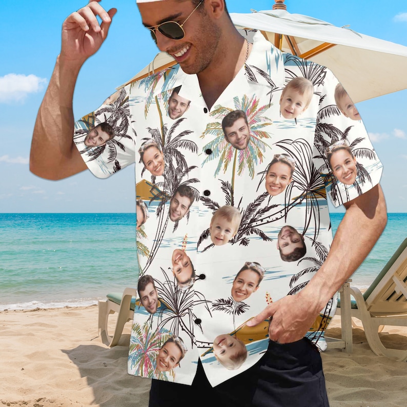 Custom face Hawaiian shirt